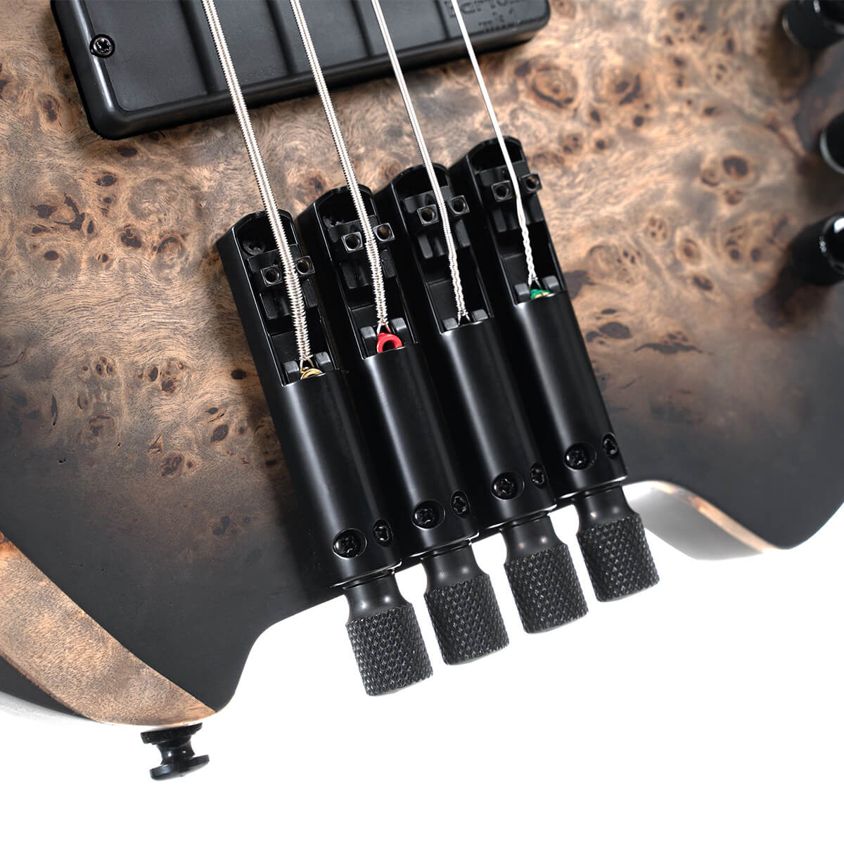 Cort Space 4c Artisan Active Bartolini Mn - Star Dust Black - Solid body electric bass - Variation 4