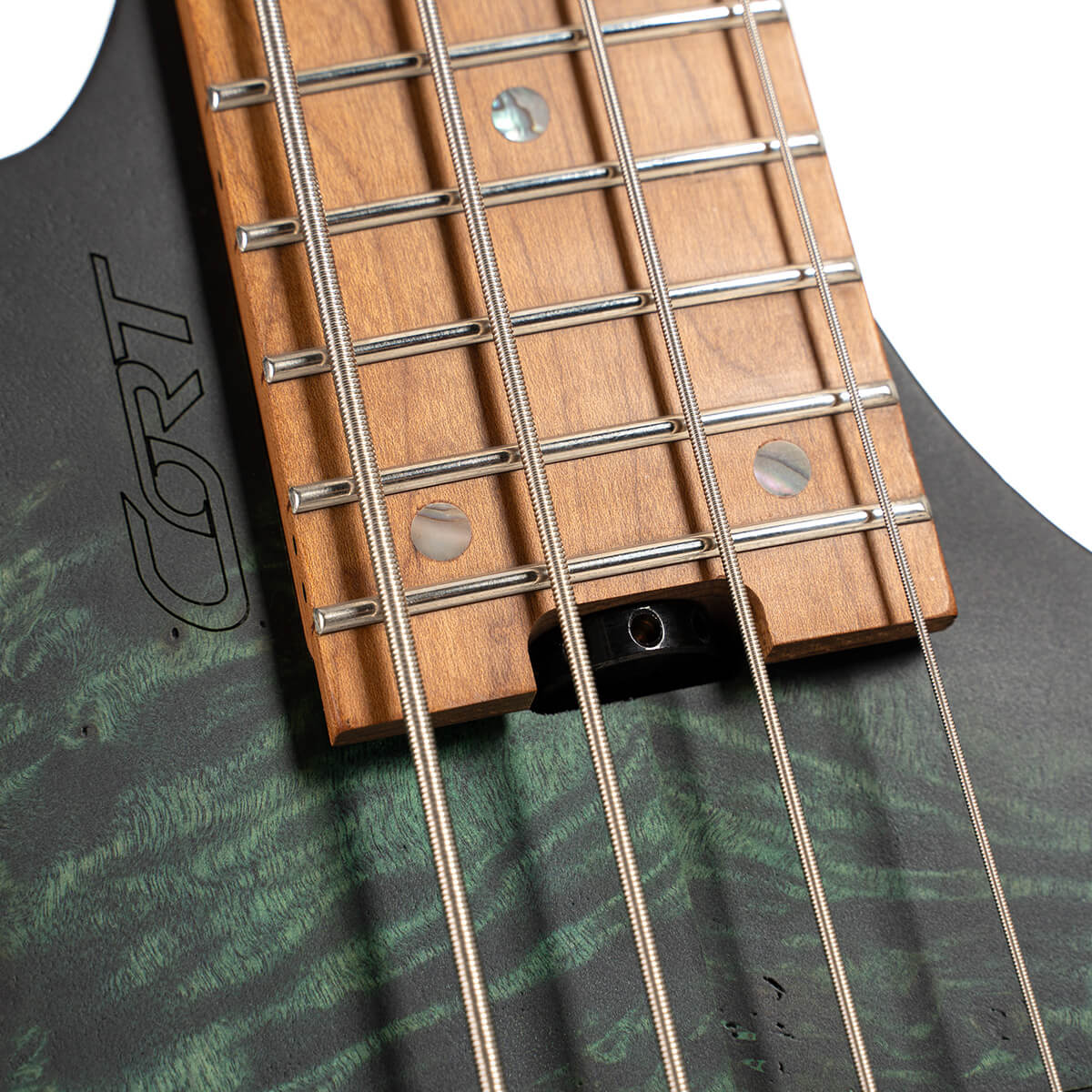 Cort Space 4c Artisan Active Bartolini Mn - Star Dust Green - Solid body electric bass - Variation 6