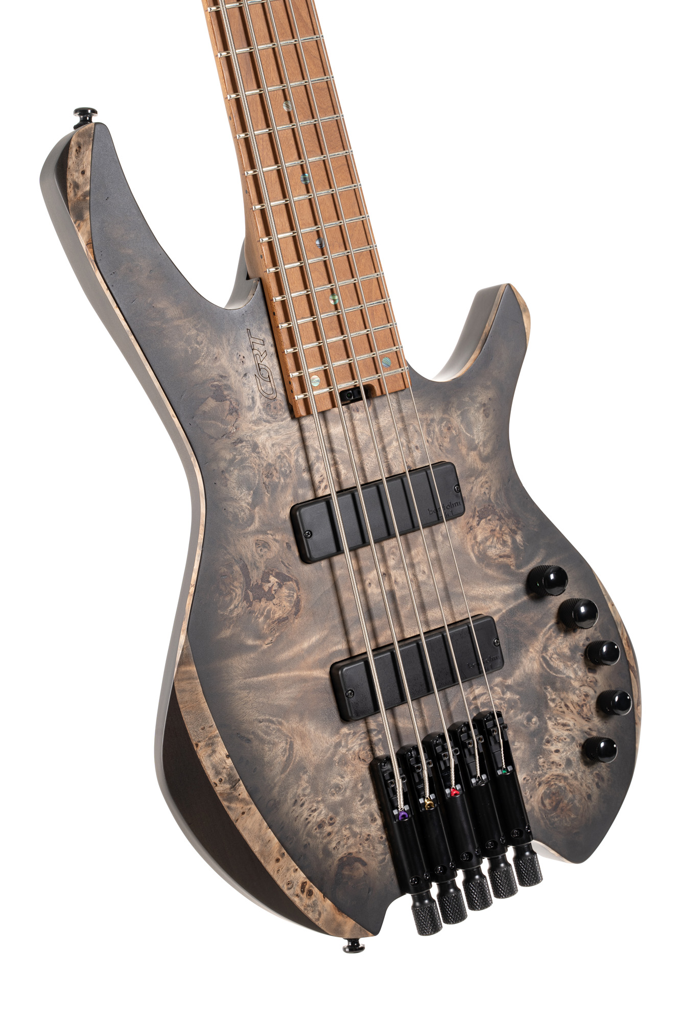 Cort Space 5 5-cordes Bartolini Mn - Star Dust Black - Solid body electric bass - Variation 3
