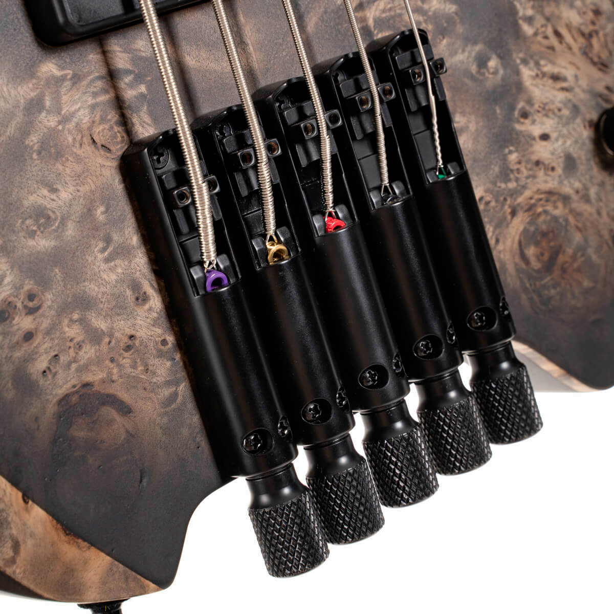 Cort Space 5c Artisan Active Bartolini Mn - Matte Star Dust Black - Solid body electric bass - Variation 10