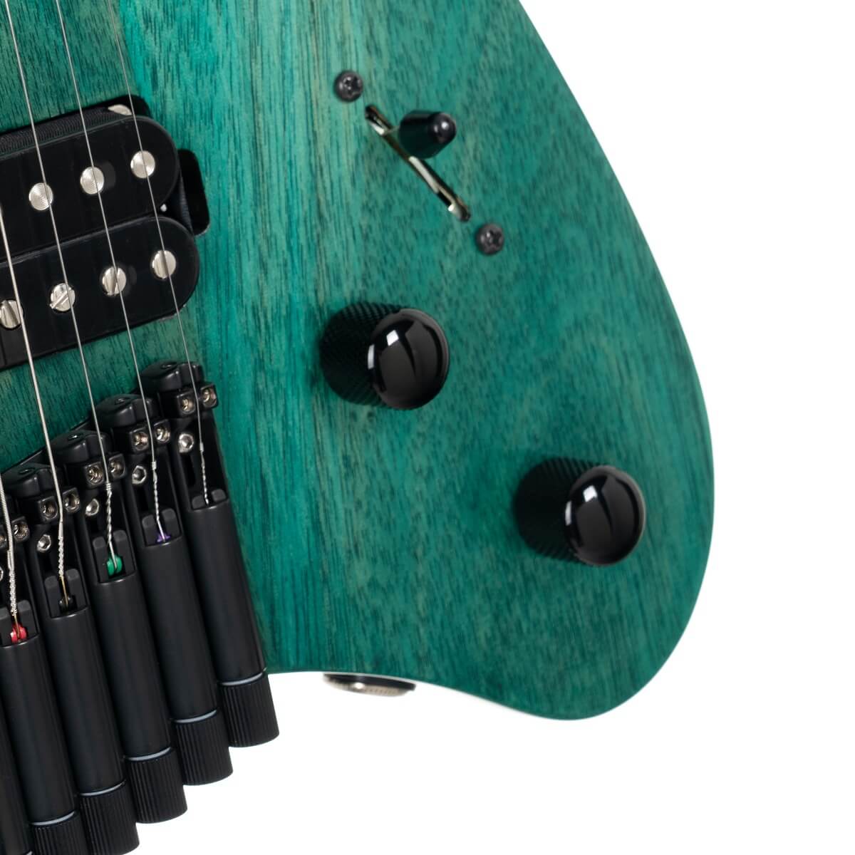 Cort Space G6ms Multiscale 2h Ht Mn - Semi Gloss Turquoise - Multi-Scale Guitar - Variation 4