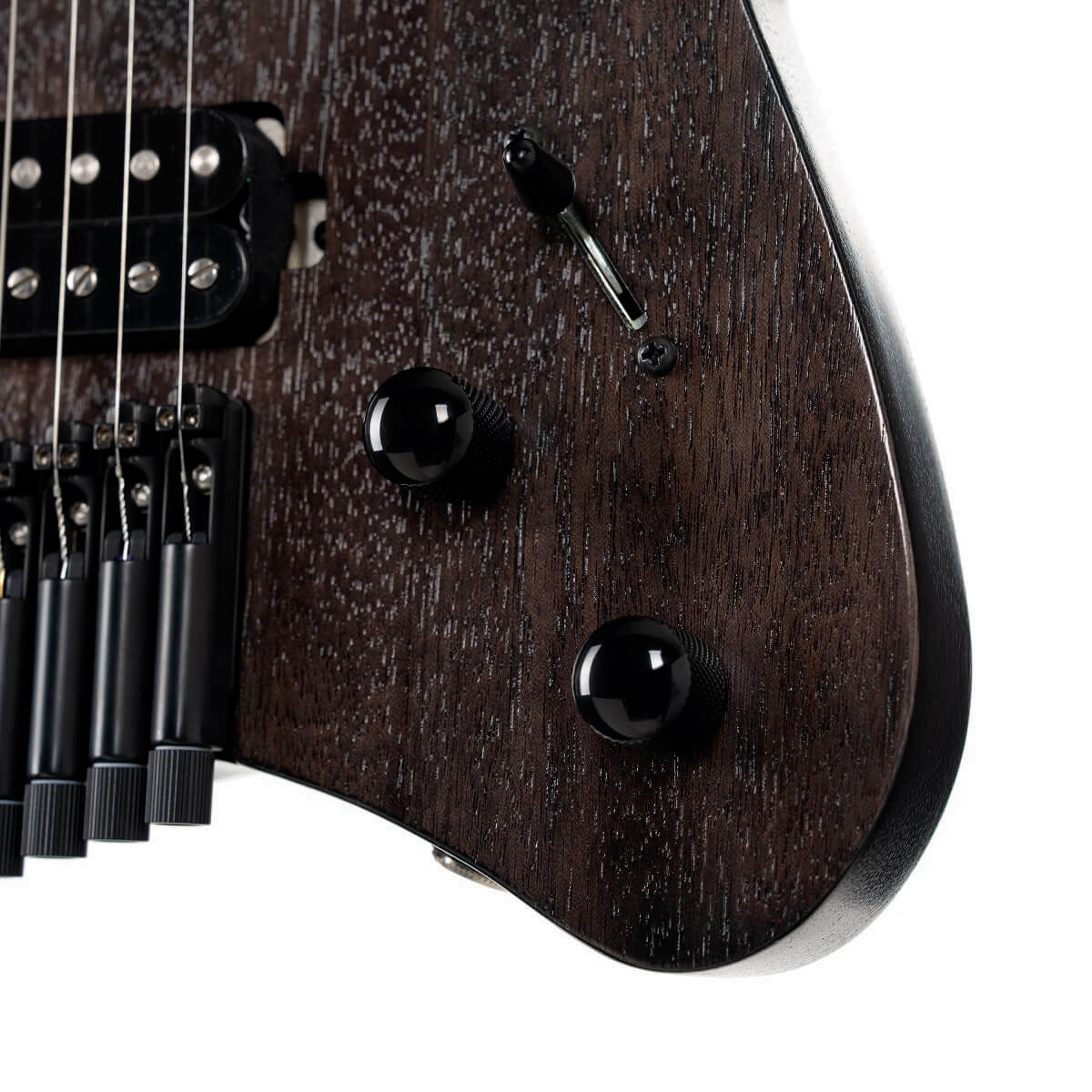 Cort Space G6ms Multiscale 2h Ht Mn - Semi Gloss Trans Black - Multi-Scale Guitar - Variation 5