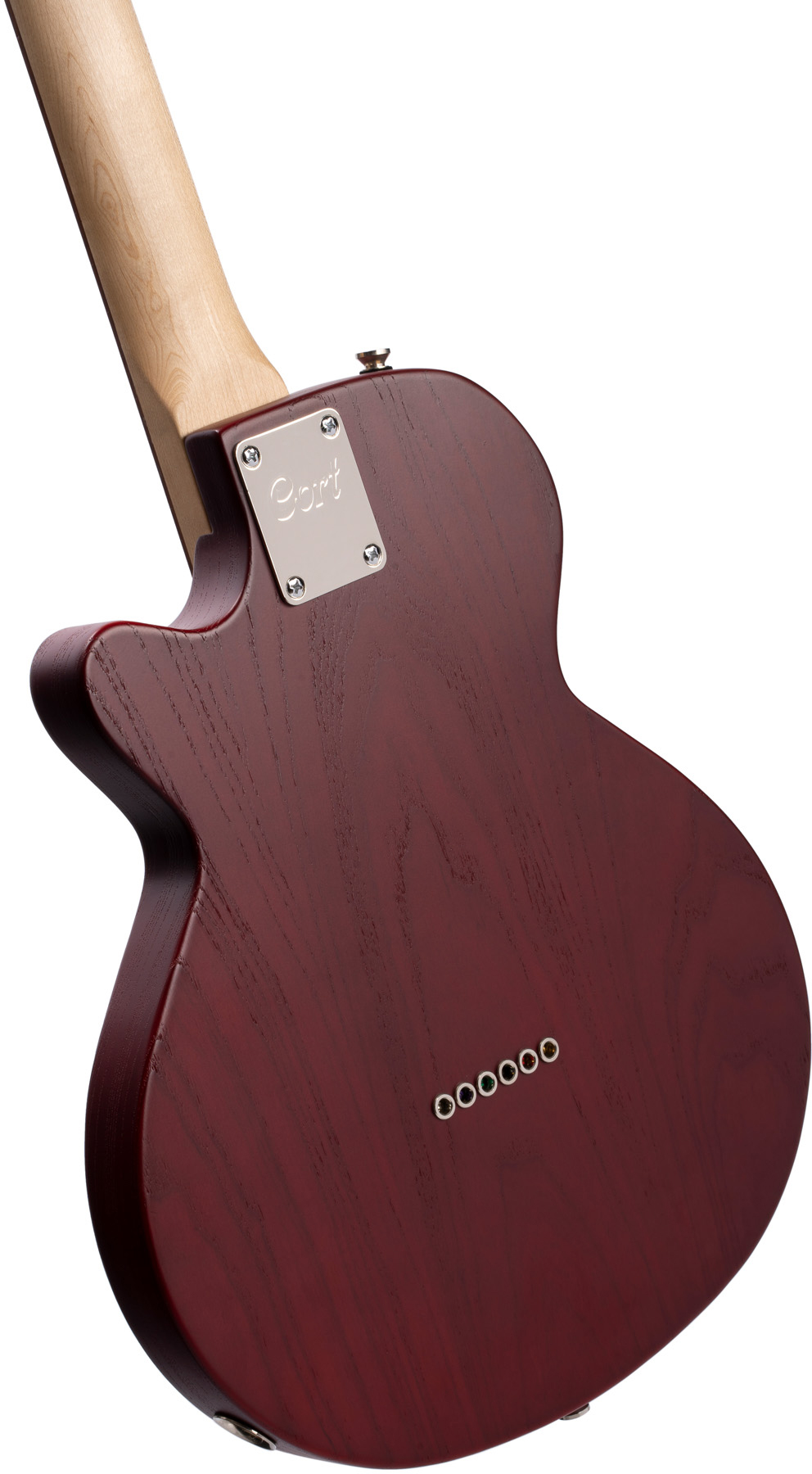 Cort Sunset Tc Opbr Ss Ht Jat - Open Pore Burgundy Red - Single cut electric guitar - Variation 1