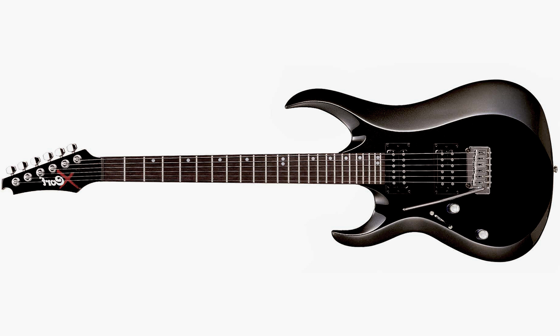 Cort X2 BK Left-hand - black Solid body electric guitar black