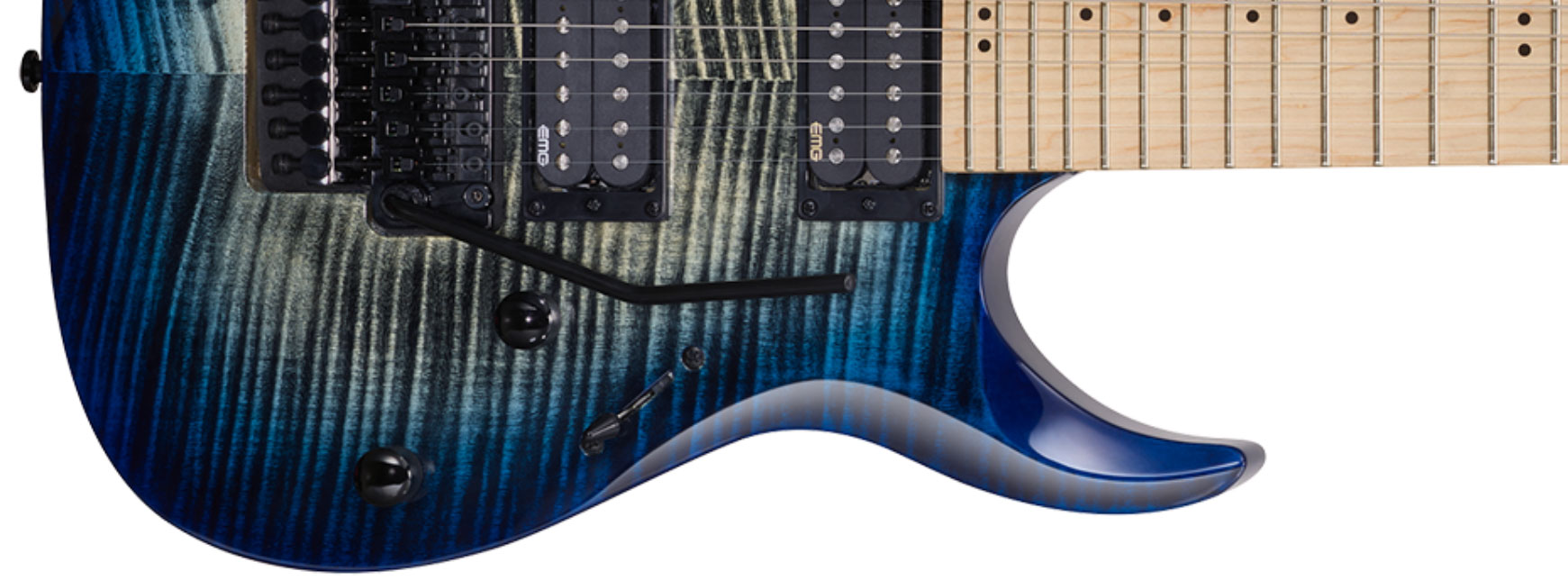 Cort X300 Fr Hh Mn - Blue Burst - Str shape electric guitar - Variation 1