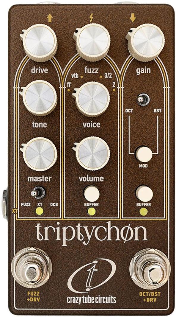 Crazy Tube Circuit Triptychon - Overdrive, distortion & fuzz effect pedal - Main picture