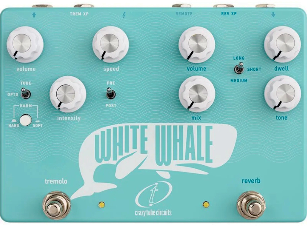 Crazy Tube Circuit White Whale Reverb V2 - Reverb, delay & echo effect pedal - Main picture