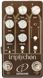 Overdrive, distortion & fuzz effect pedal Crazy tube circuit Triptychon