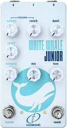 Reverb, delay & echo effect pedal Crazy tube circuit White Whale Junior (Reverb, Tremolo)
