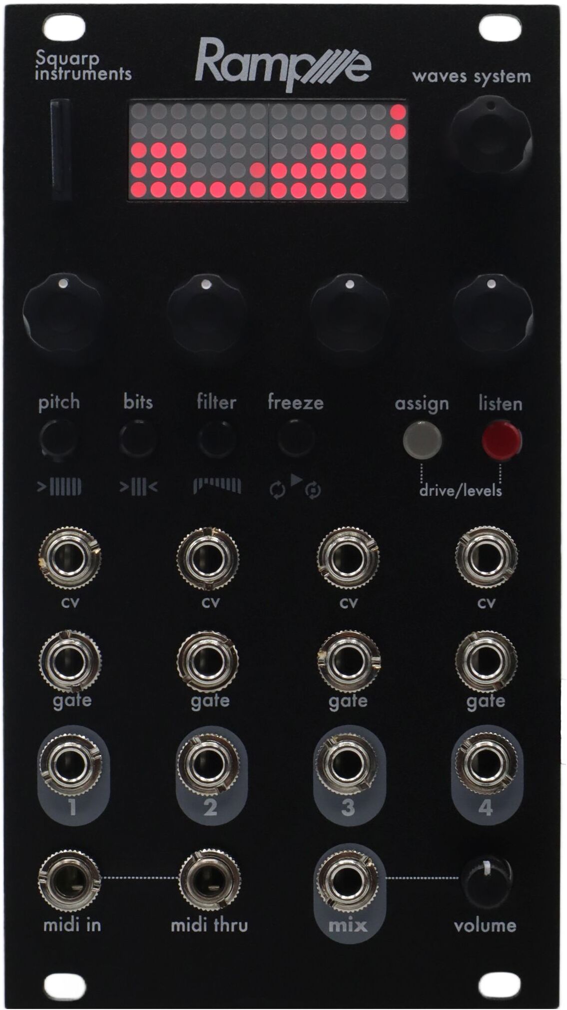 Squarp instruments RAMPLE Midi controller