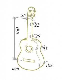 Cuenca 30 4/4 Cedre Acajou Rw - Natural - Classical guitar 4/4 size - Variation 2