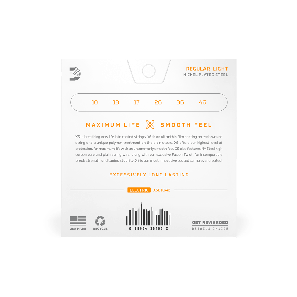 D'addario Jeu De 6 Cordes 10-46 Regular Light Coated Electric Guitar Strings 2-pack - Electric guitar strings - Variation 6