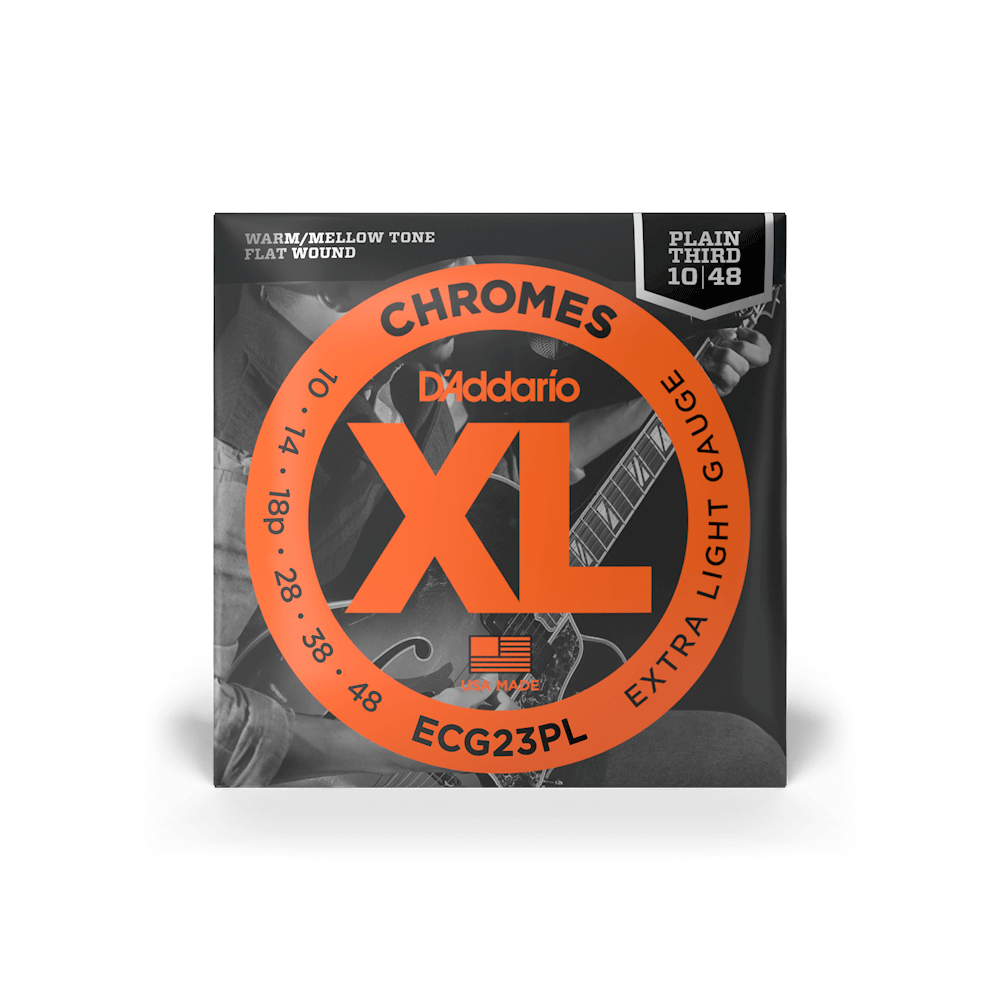 D'addario Jeu De 6 Cordes 10-48 Extra Light, Plain Third, Xl Chromes Electric Guitar Strings - Electric guitar strings - Variation 5