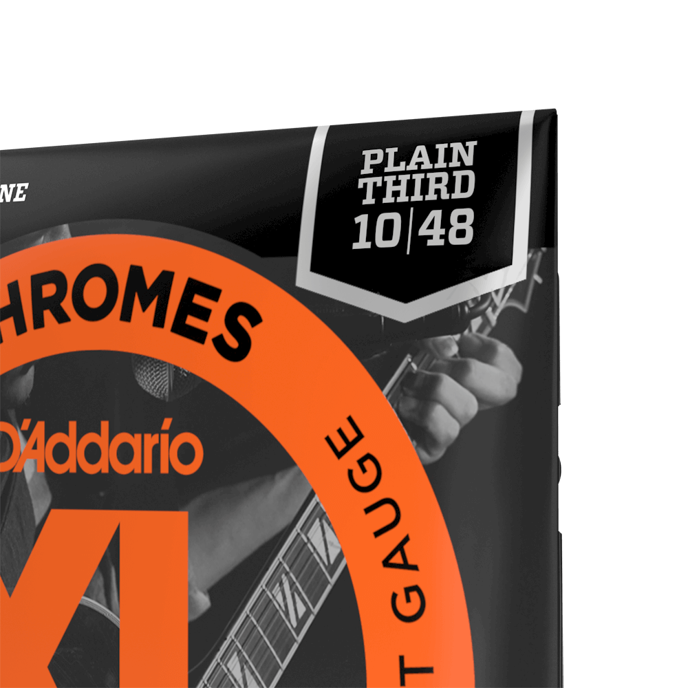 D'addario Jeu De 6 Cordes 10-48 Extra Light, Plain Third, Xl Chromes Electric Guitar Strings - Electric guitar strings - Variation 7