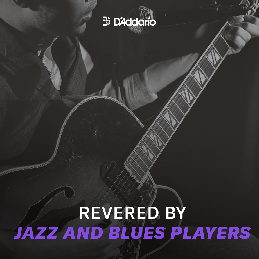 D'addario Jeu De 6 Cordes 11-50 Jazz Light, Plain Third, Xl Chromes Electric Guitar Strings - Electric guitar strings - Variation 2