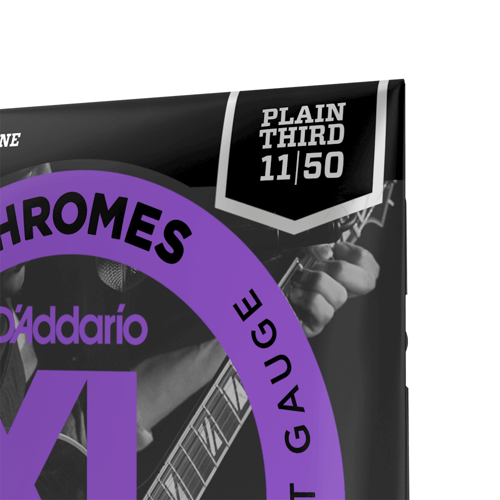 D'addario Jeu De 6 Cordes 11-50 Jazz Light, Plain Third, Xl Chromes Electric Guitar Strings - Electric guitar strings - Variation 7