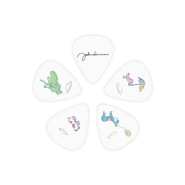 D'addario 1cwh4-05jl John Lennon Art Series Picks - Imagine Animals - Guitar pick - Variation 1