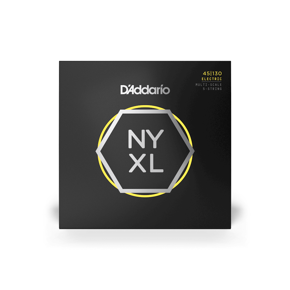 D'addario Jeu De 5 Cordes 45-130 Hybridlight 5-string, Multiscale, Nyxl Bass Guitar Strings - Electric guitar strings - Variation 1