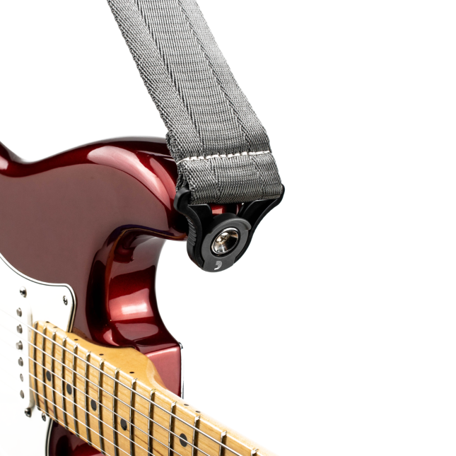 D'addario 50bal09 Auto Lock Guitar Strap, Metal Grey - Guitar strap - Variation 1
