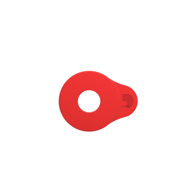 D'addario Anneaux De Blocage De Sangle Flex Lock, Rouge - Guitar strap - Variation 1