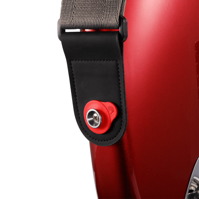 D'addario Anneaux De Blocage De Sangle Flex Lock, Rouge - Guitar strap - Variation 2