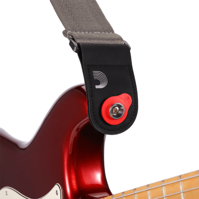 D'addario Anneaux De Blocage De Sangle Flex Lock, Rouge - Guitar strap - Variation 3