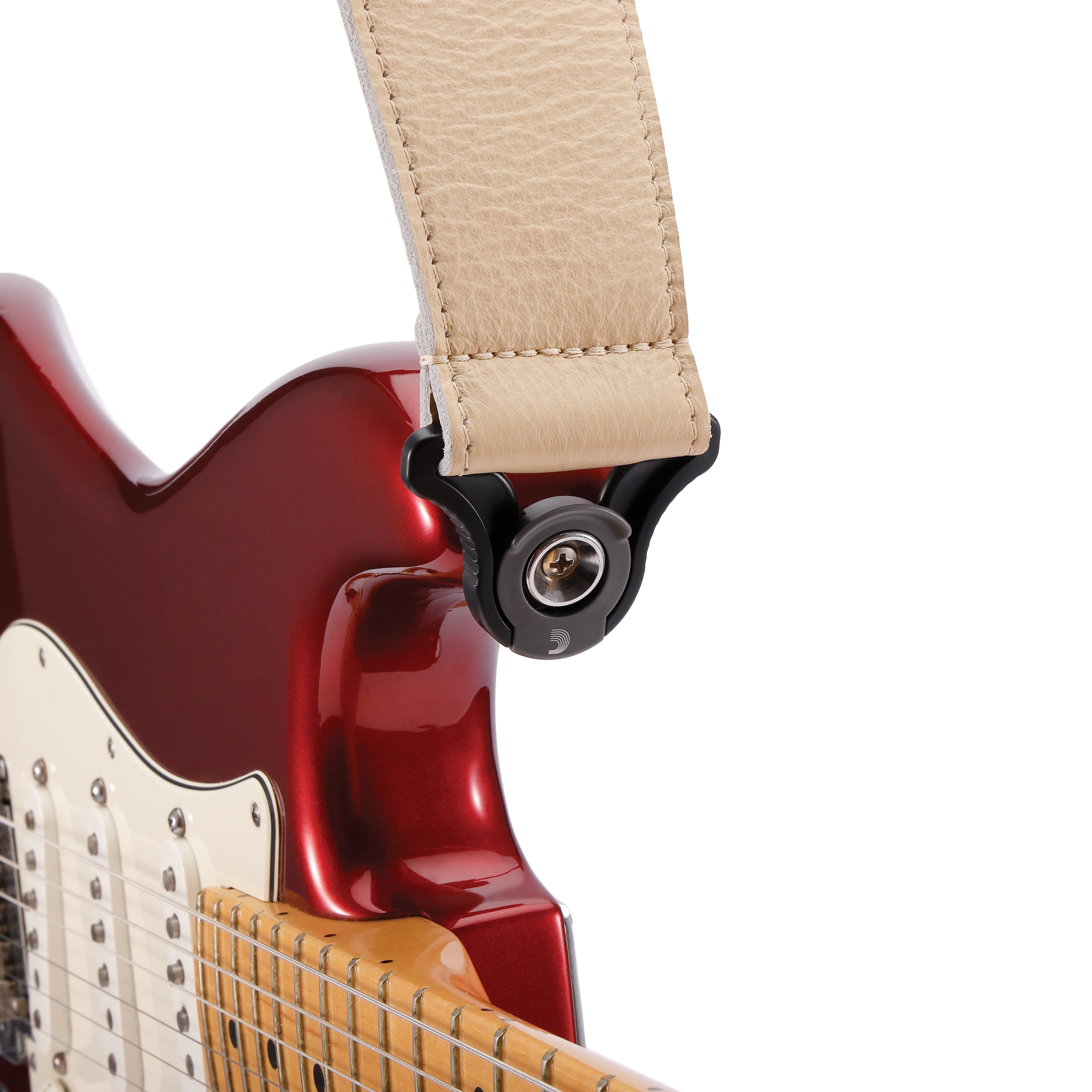 D'addario Auto Lock Cuir Guitar Strap Tan Largeur 6,3 Cm - Guitar strap - Variation 3