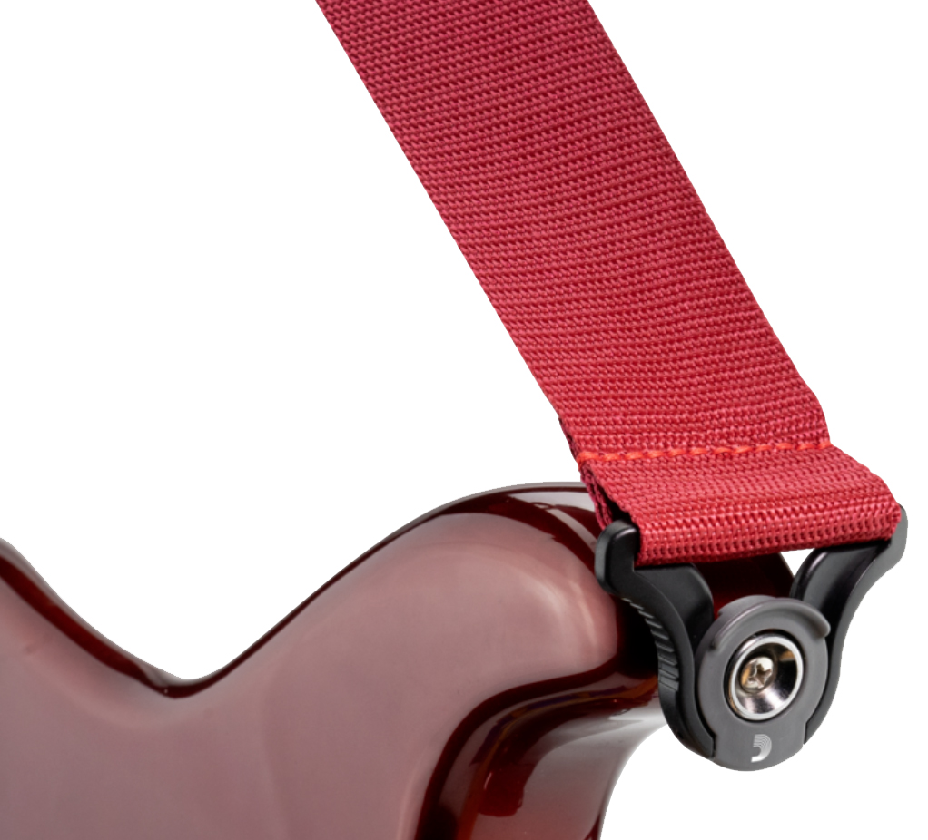 D'addario Auto Lock Polypro Guitar Strap Pwsal401 5cm Red - Guitar strap - Variation 1