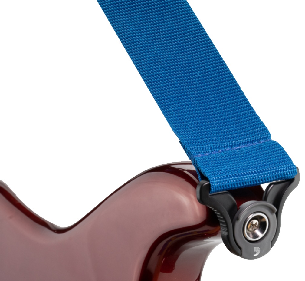 D'addario Auto Lock Polypro Guitar Strap Pwsal402 5cm Blue - Guitar strap - Variation 1