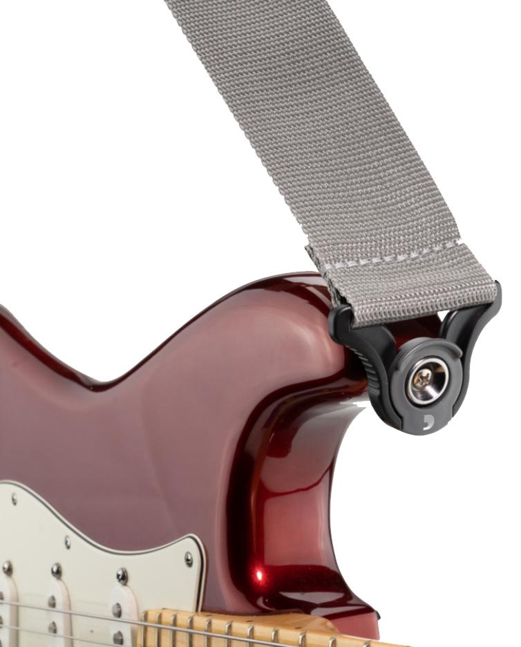 D'addario Auto Lock Polypro Guitar Strap Pwsal405 5cm Silver - Guitar strap - Variation 1