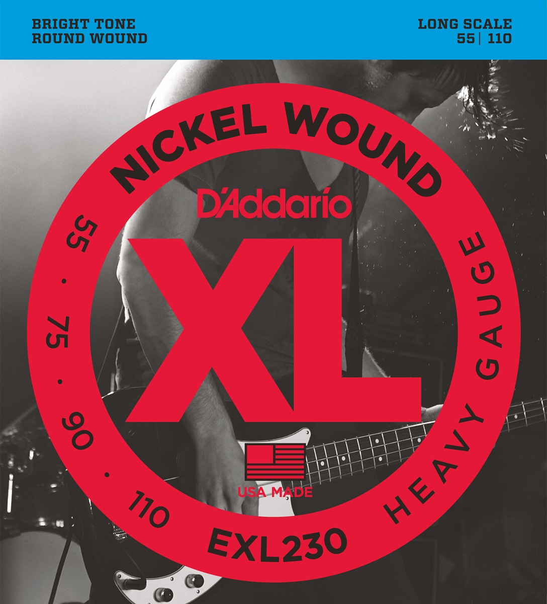 D'addario Jeu De 4 Cordes Exl230 Basse Elec. 4c Nickelwound Longscale 055.110 Exl230 - Electric bass strings - Variation 1