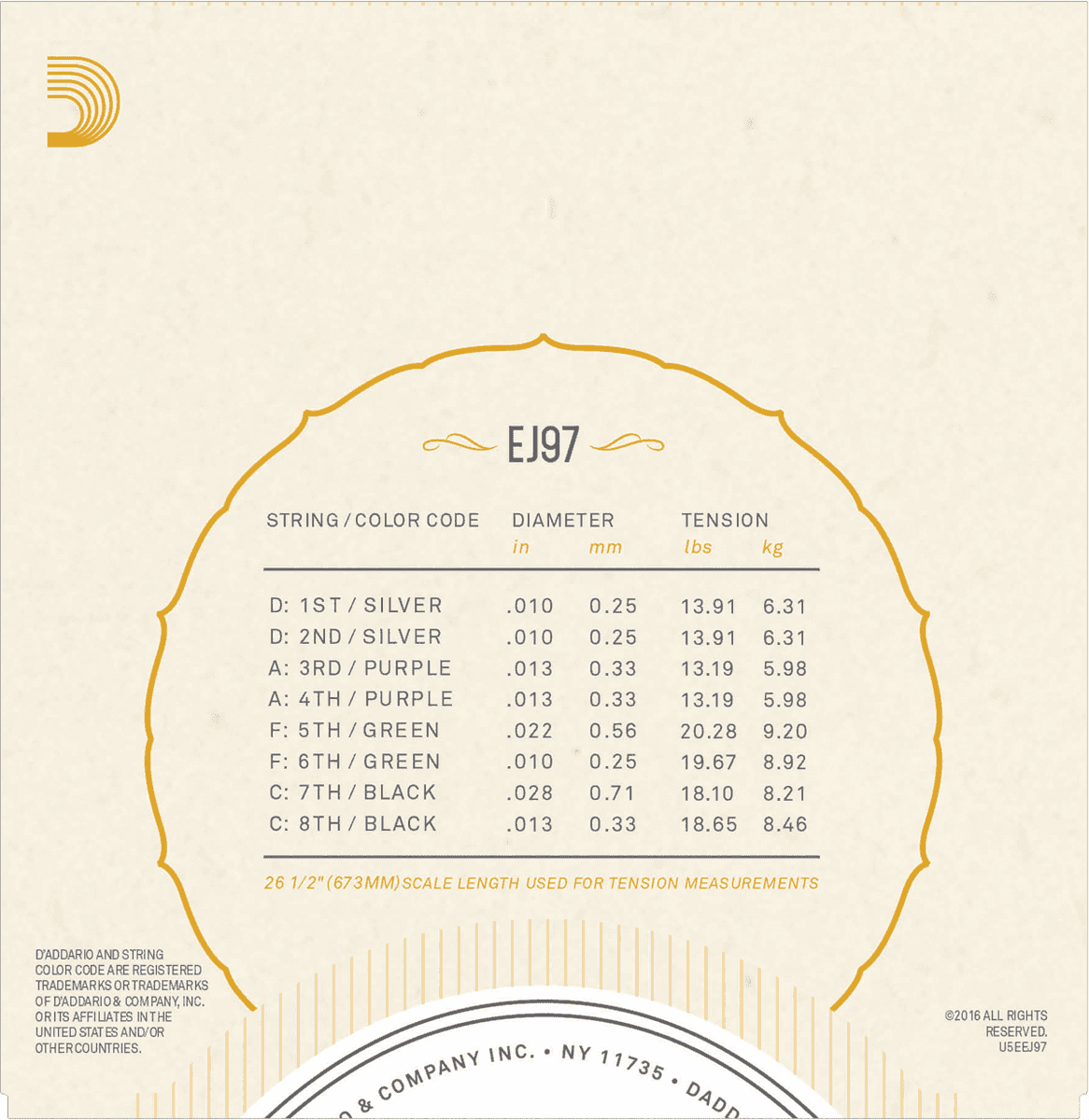 D'addario Cdd Ej97 - Bouzouki Grec - Jeu De Cordes - Bouzouki strings - Variation 2