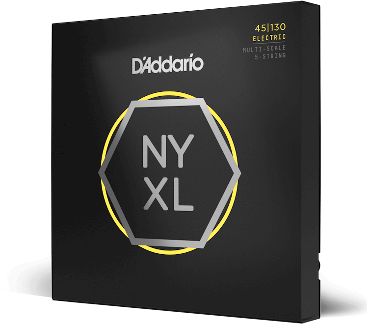 D'addario Jeu De 5 Cordes 45-130 Hybridlight 5-string, Multiscale, Nyxl Bass Guitar Strings - Electric guitar strings - Main picture