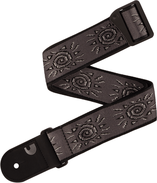 D'addario 50pw03 Vintage Planet Waves Suns Silver - Guitar strap - Main picture