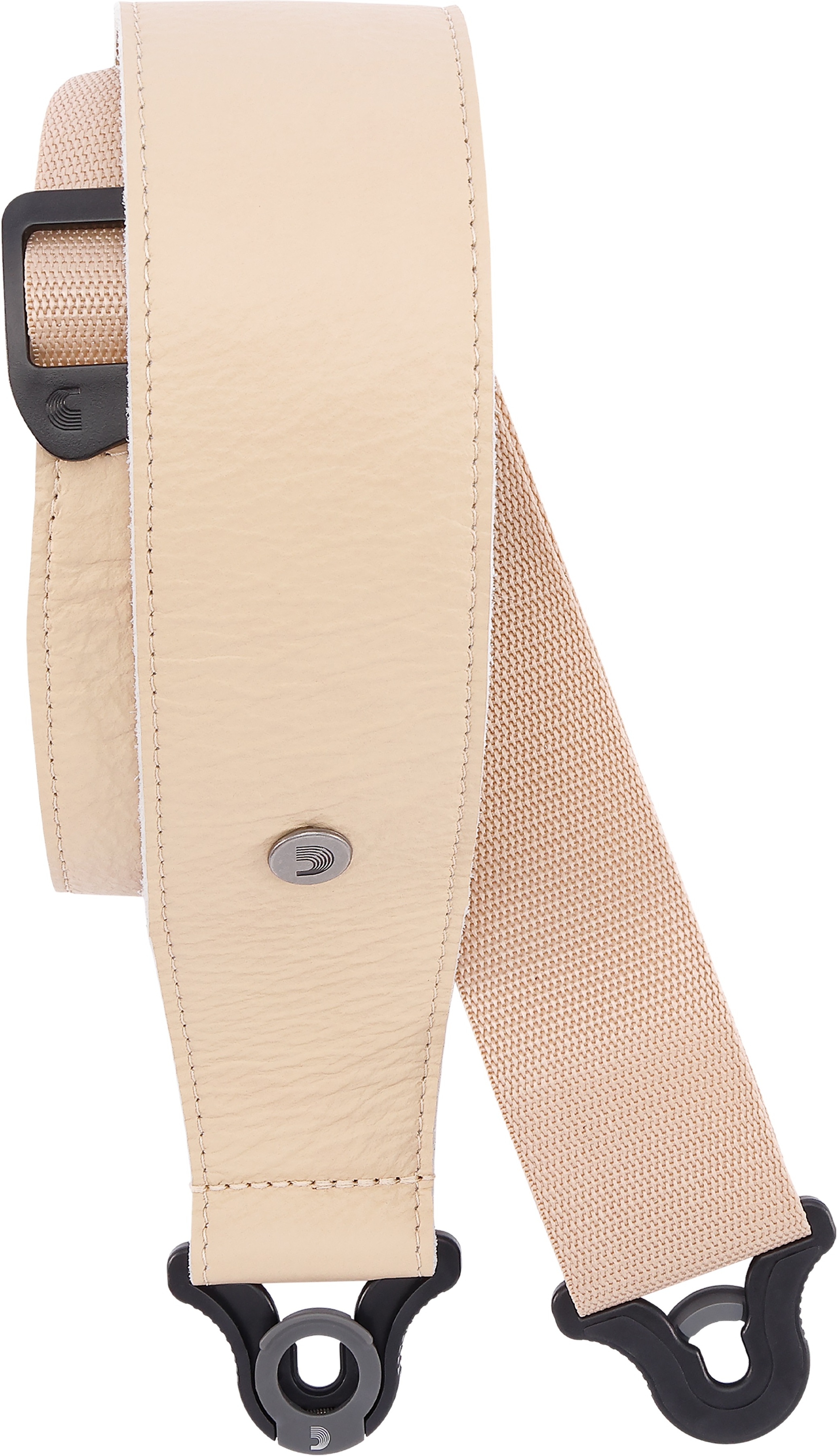 D'addario Auto Lock Cuir Guitar Strap Tan Largeur 6,3 Cm - Guitar strap - Main picture