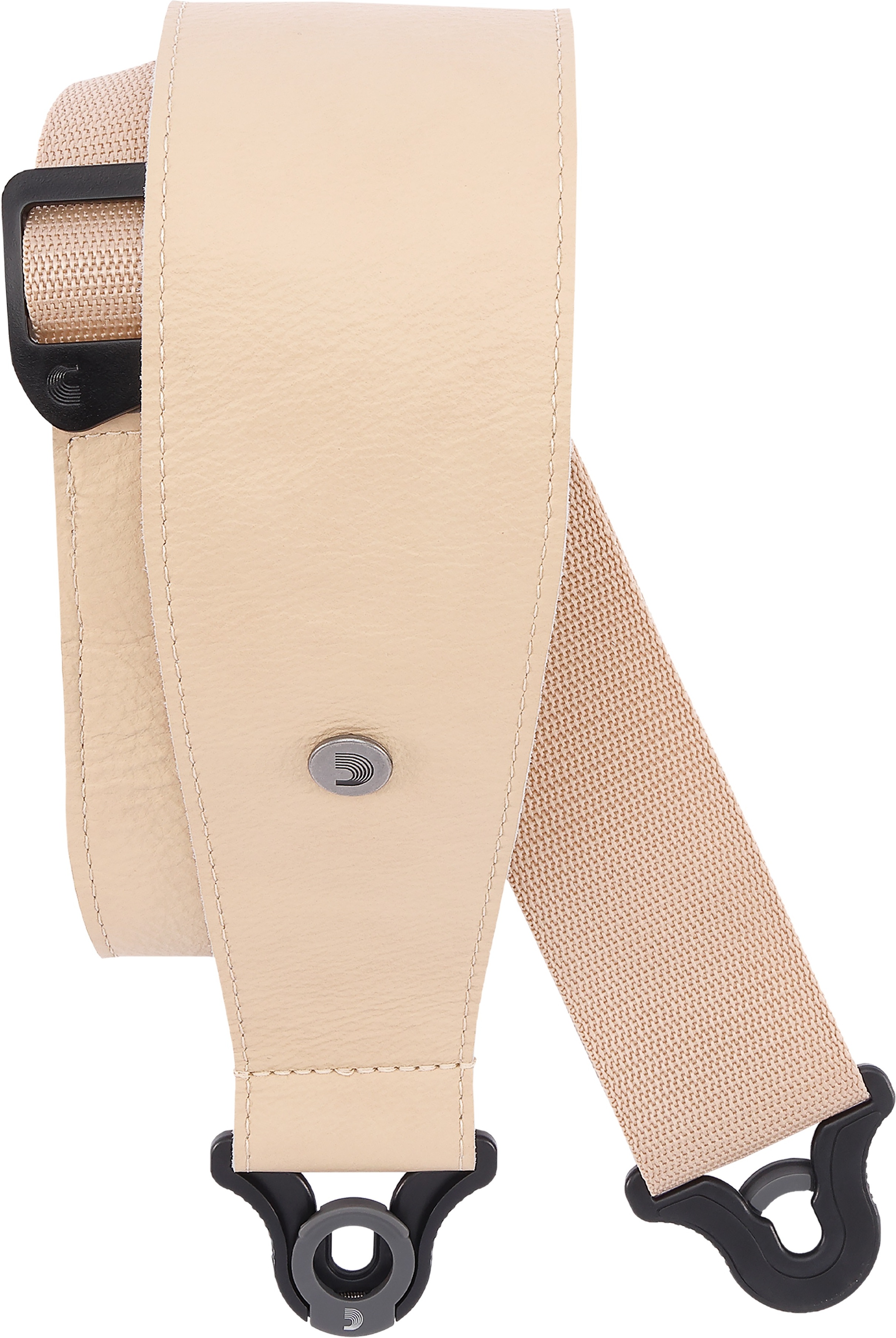 D'addario Auto Lock Cuir Guitar Strap Tan Largeur 7,6 Cm - Guitar strap - Main picture