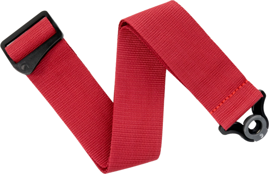 D'addario Auto Lock Polypro Guitar Strap Pwsal401 5cm Red - Guitar strap - Main picture