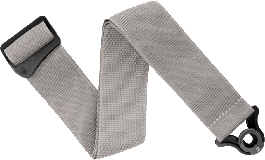 D'addario Auto Lock Polypro Guitar Strap Pwsal405 5cm Silver - Guitar strap - Main picture