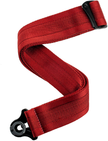 D'addario Auto Lock Strap Blood Red - Guitar strap - Main picture