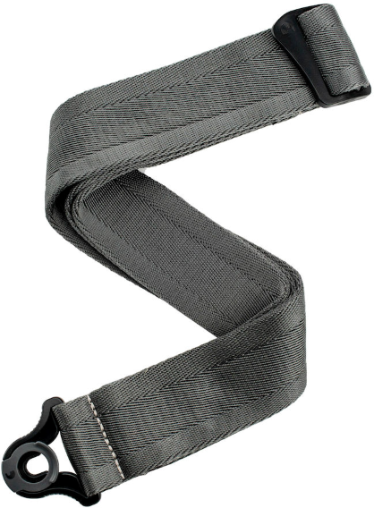 D'addario Auto Lock Strap Metal Grey - Guitar strap - Main picture