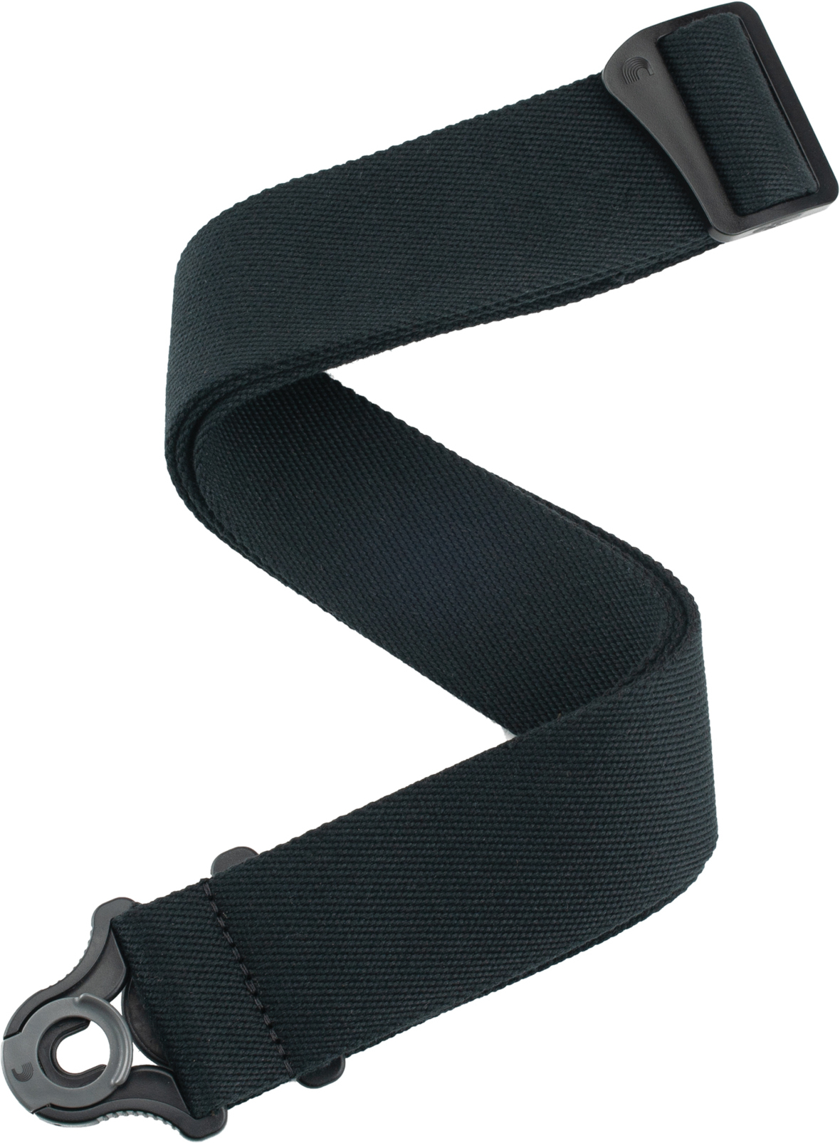 D'addario Auto Lock Strap Skater Black - Guitar strap - Main picture