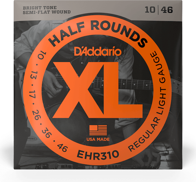 D'addario Ehr310 Electric Half Rounds Regular Light 10-46 - Electric guitar strings - Main picture