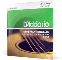 D'addario Ej18 Phosphor Bronze 14-59 - Acoustic guitar strings - Main picture