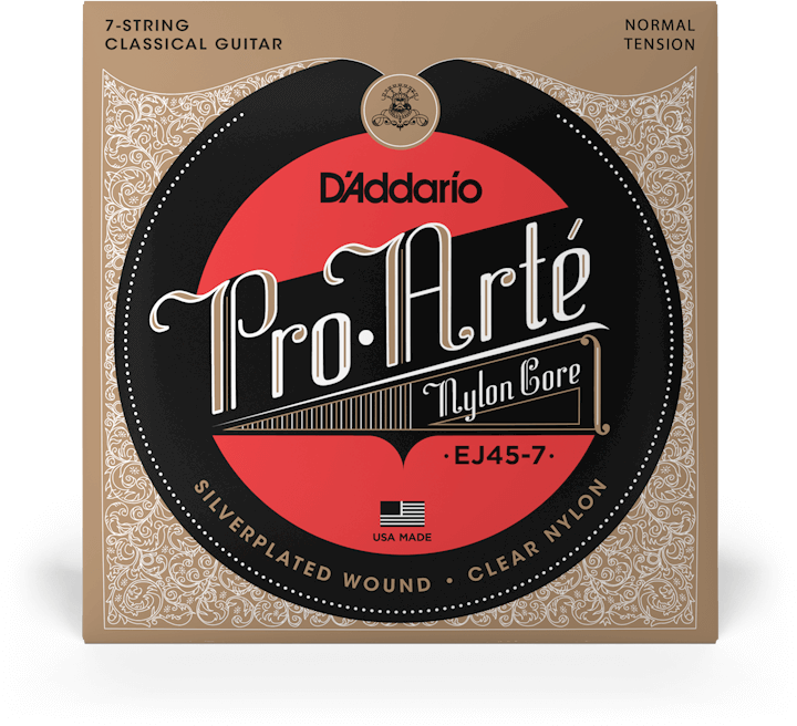 D'addario Ej45-7 7 String Nylon Classic - Nylon guitar strings - Main picture