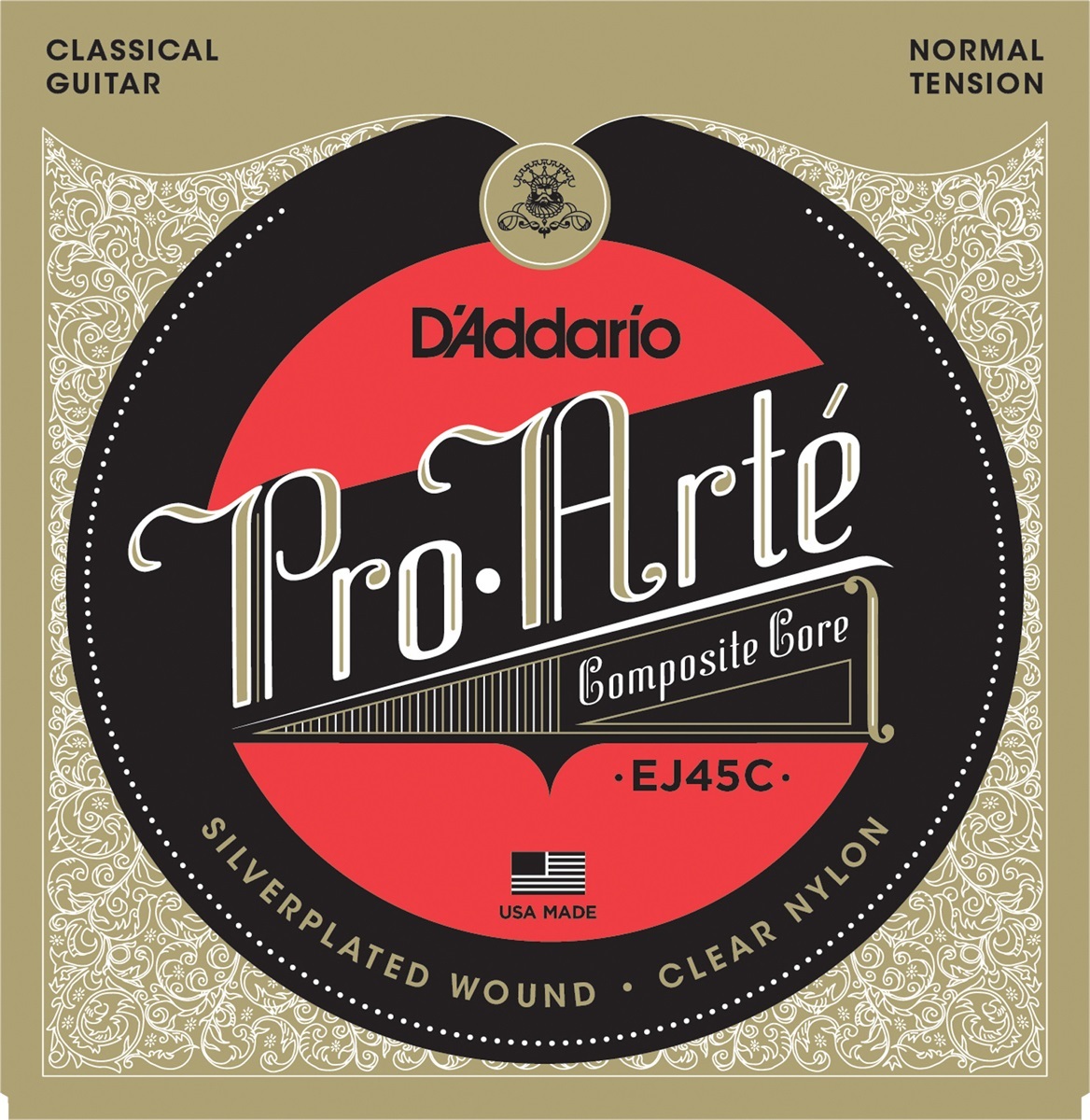 D'addario Jeu De 6 Cordes Ej45c Pro Arte Classical Composite Core - Normal Tension - Nylon guitar strings - Main picture