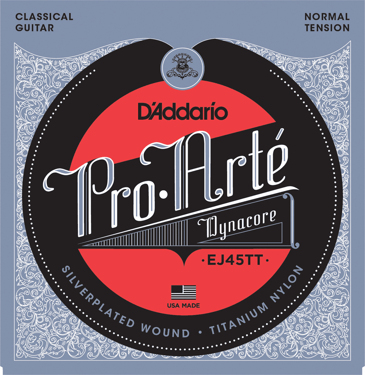 D'addario Jeu De 6 Cordes Ej45tt Pro Arte Classical Dynacore Normal Tension - Nylon guitar strings - Main picture