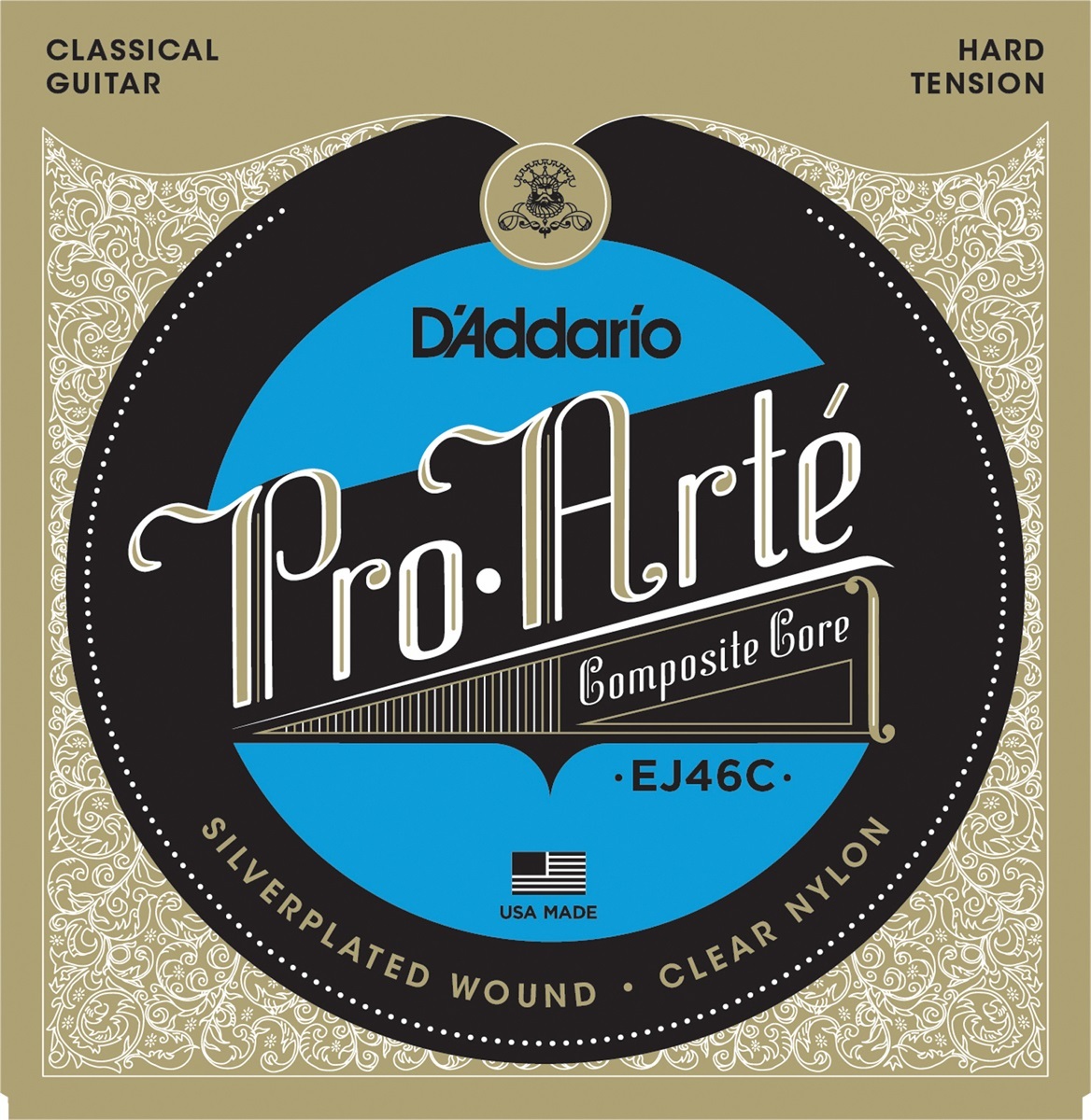 D'addario Jeu De 6 Cordes Ej46c Pro Arte Classical Composite Core - Hard Tension - Nylon guitar strings - Main picture