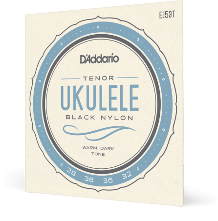 D'addario Ej53t Pro-arte Rectified Nylon Noir Ukulele Tenor - Ukulele strings - Main picture