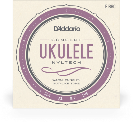 D'addario Jeu De 4 Cordes Ej88c Nyltech Ukulele, Concert - Ukulele strings - Main picture