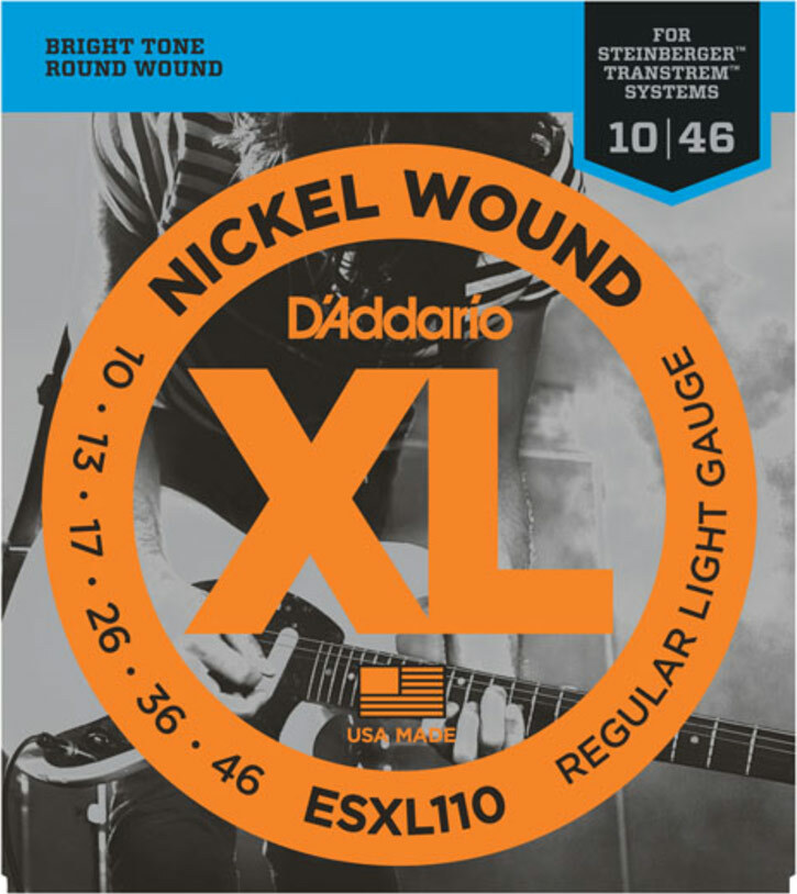 D'addario Jeu De 6 Cordes Esxl110 Nickel Round Wound Double Ball End Regular 10-46 - Electric guitar strings - Main picture